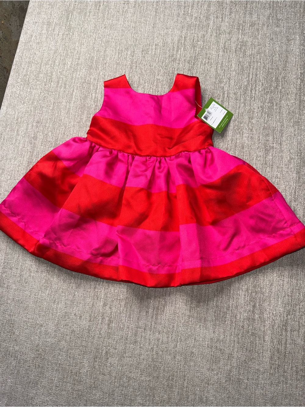 Kate Spade Carolyn Dress 18M Pink Red Striped NWT